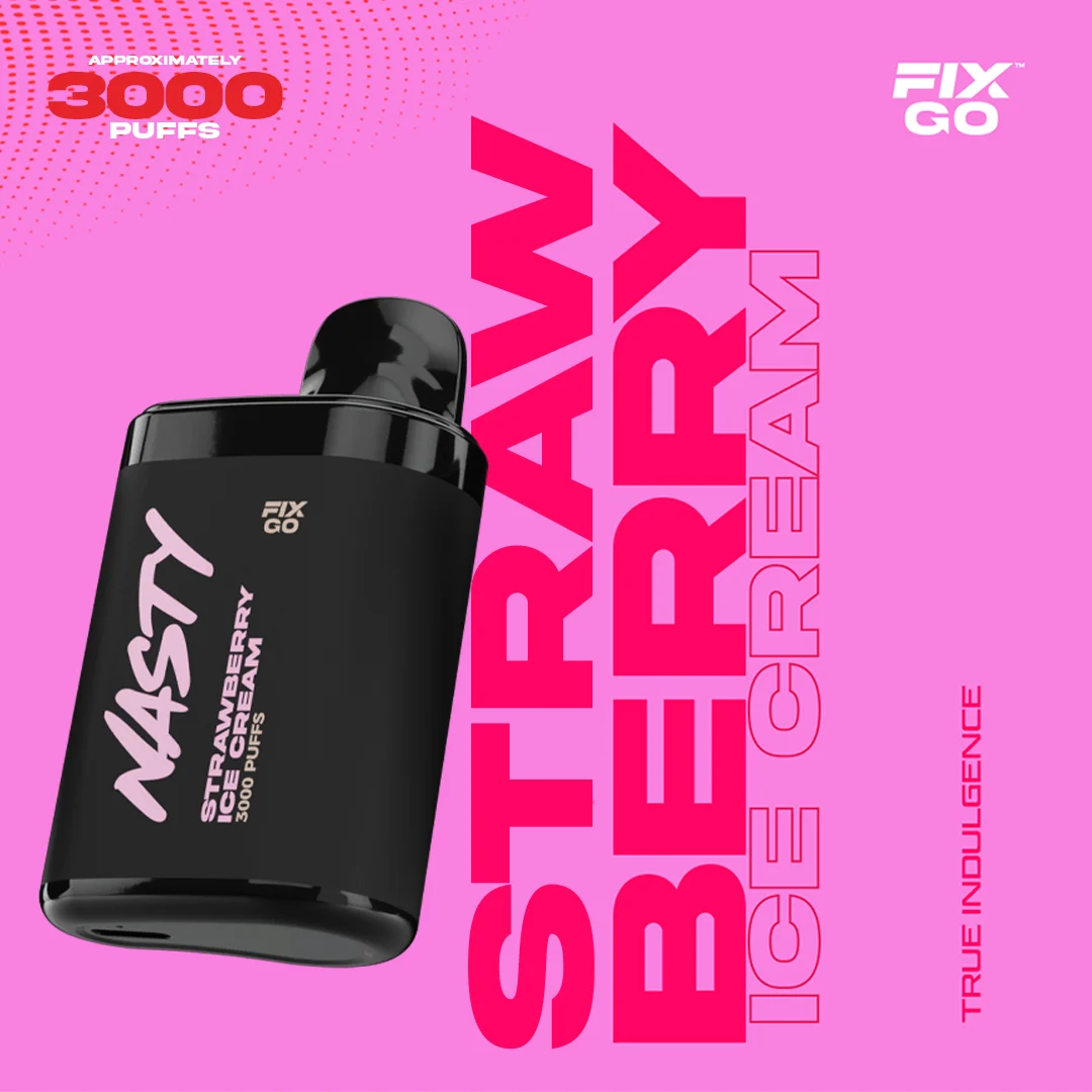 Nasty Fix Go 3000 Strawberry Ice Cream