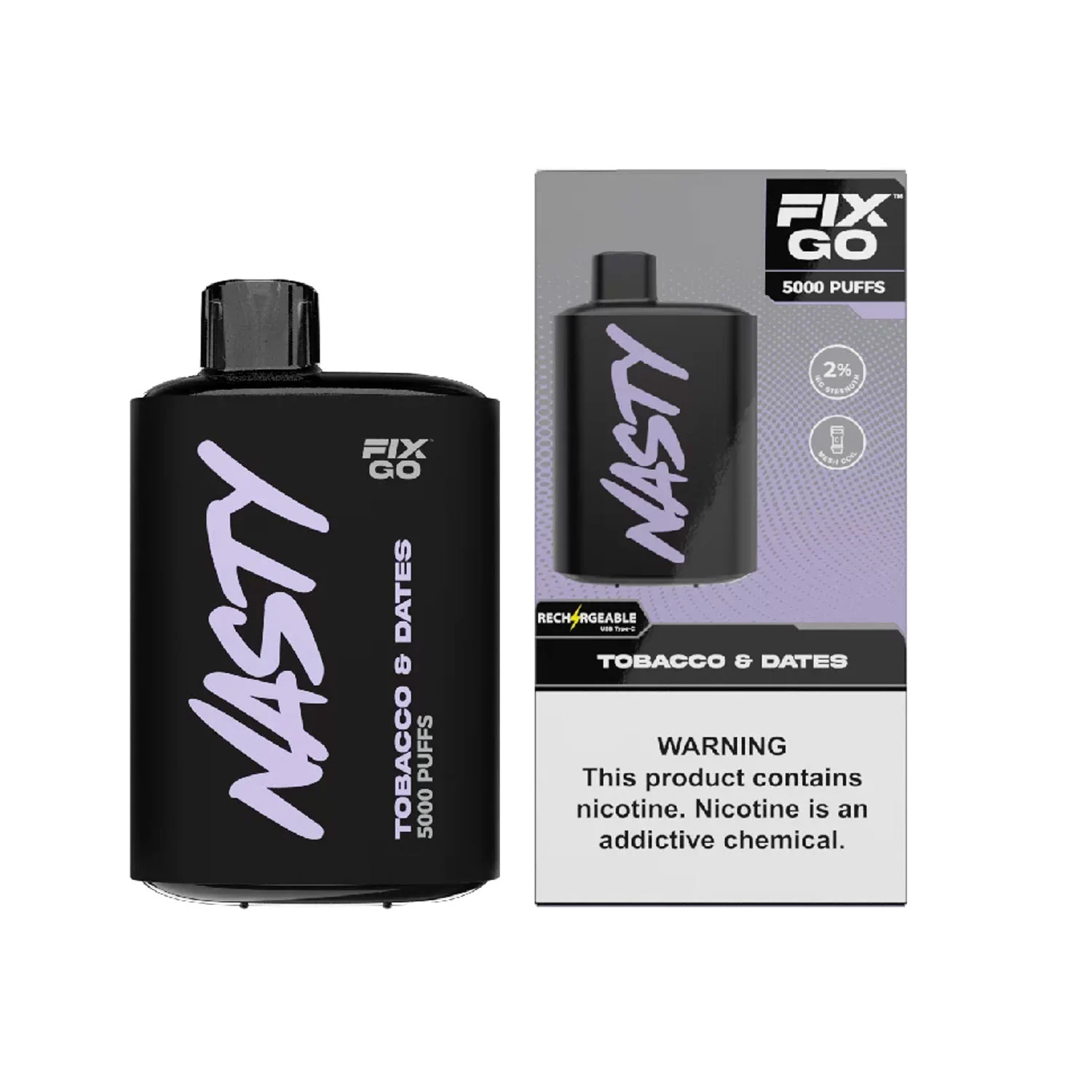Nasty Fix Go Tobacco Dates 5000 Puff