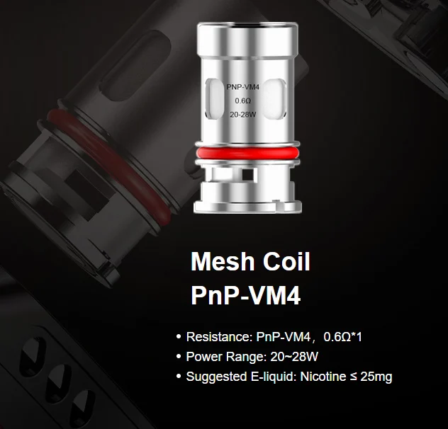 VooPoo PNP 0,6 ohm VM4 Coil (5'li) (%100 Orijinal) - Görsel 3