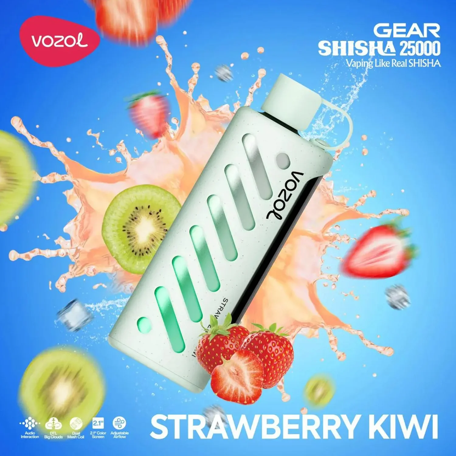 Vozol Gear 25000 Strawberry Kiwi