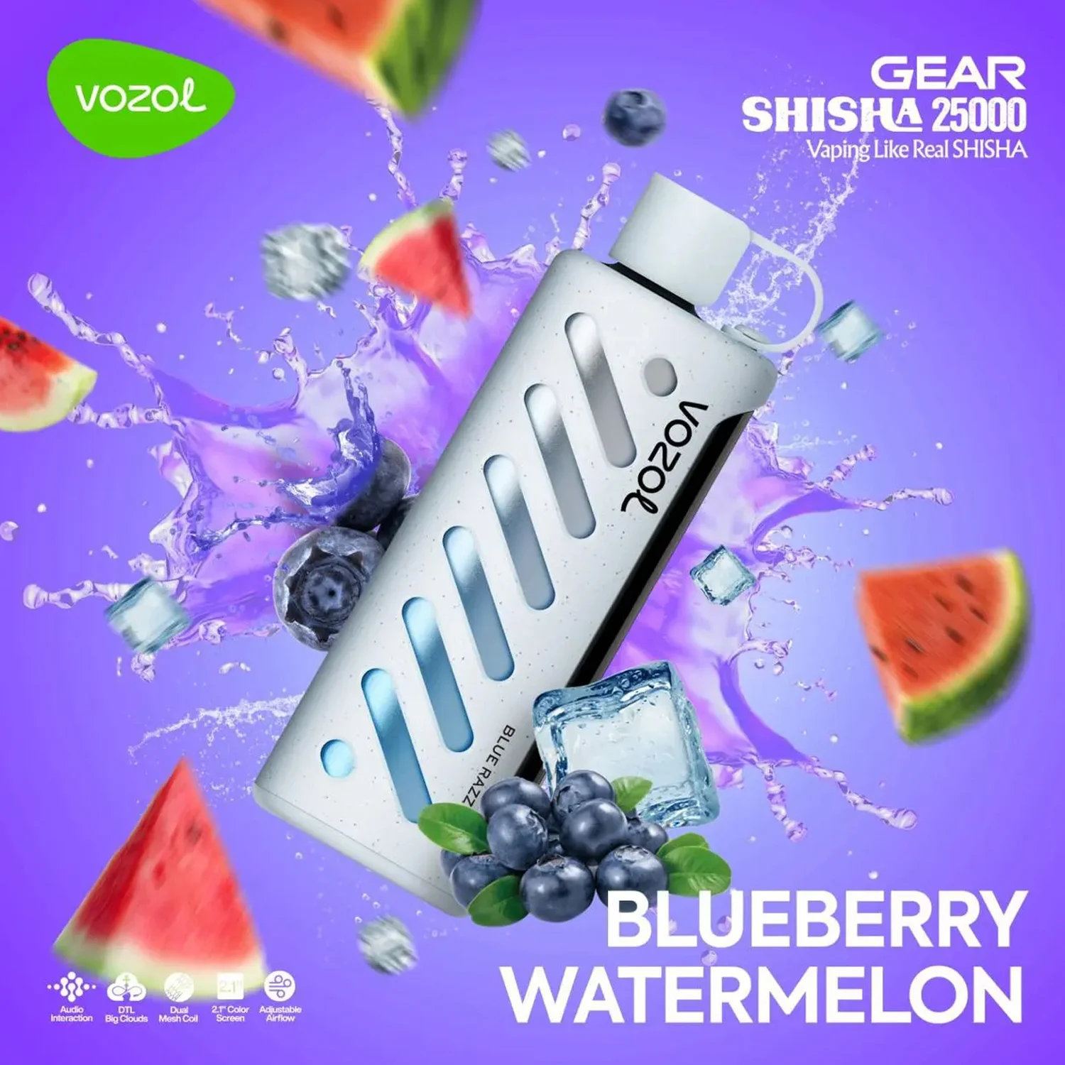 Vozol Gear 25000 Blueberry Watermelon