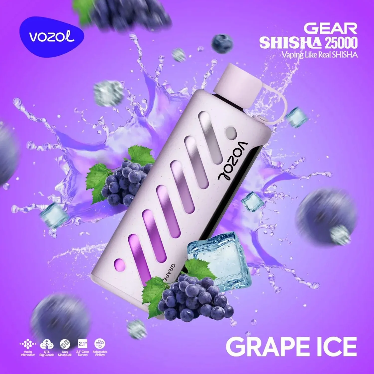 Vozol Gear 25000 Grape Ice