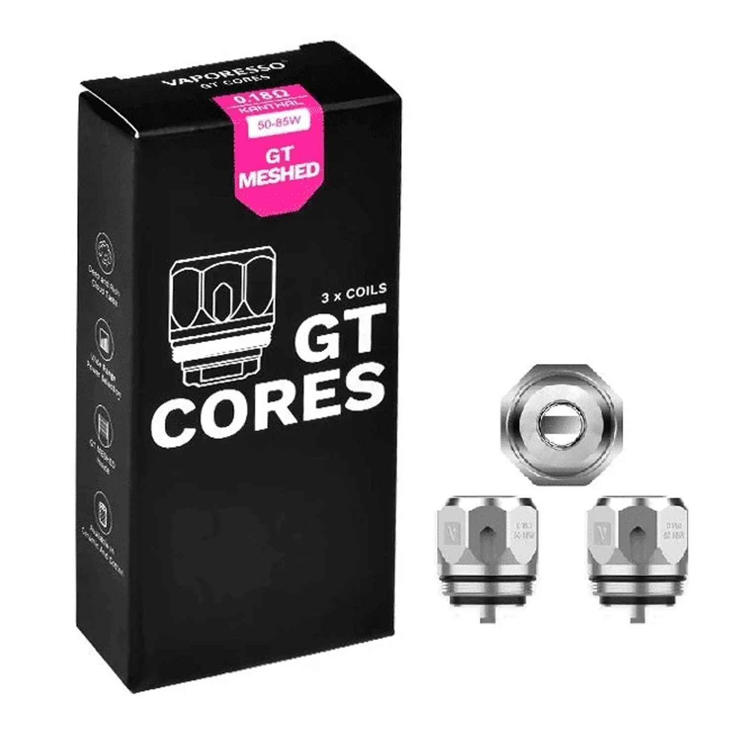 Vaporesso GT Meshed – 0.18 ohm Kanthal Coils – Vaporesso NRG Tank Coils – 3pcs