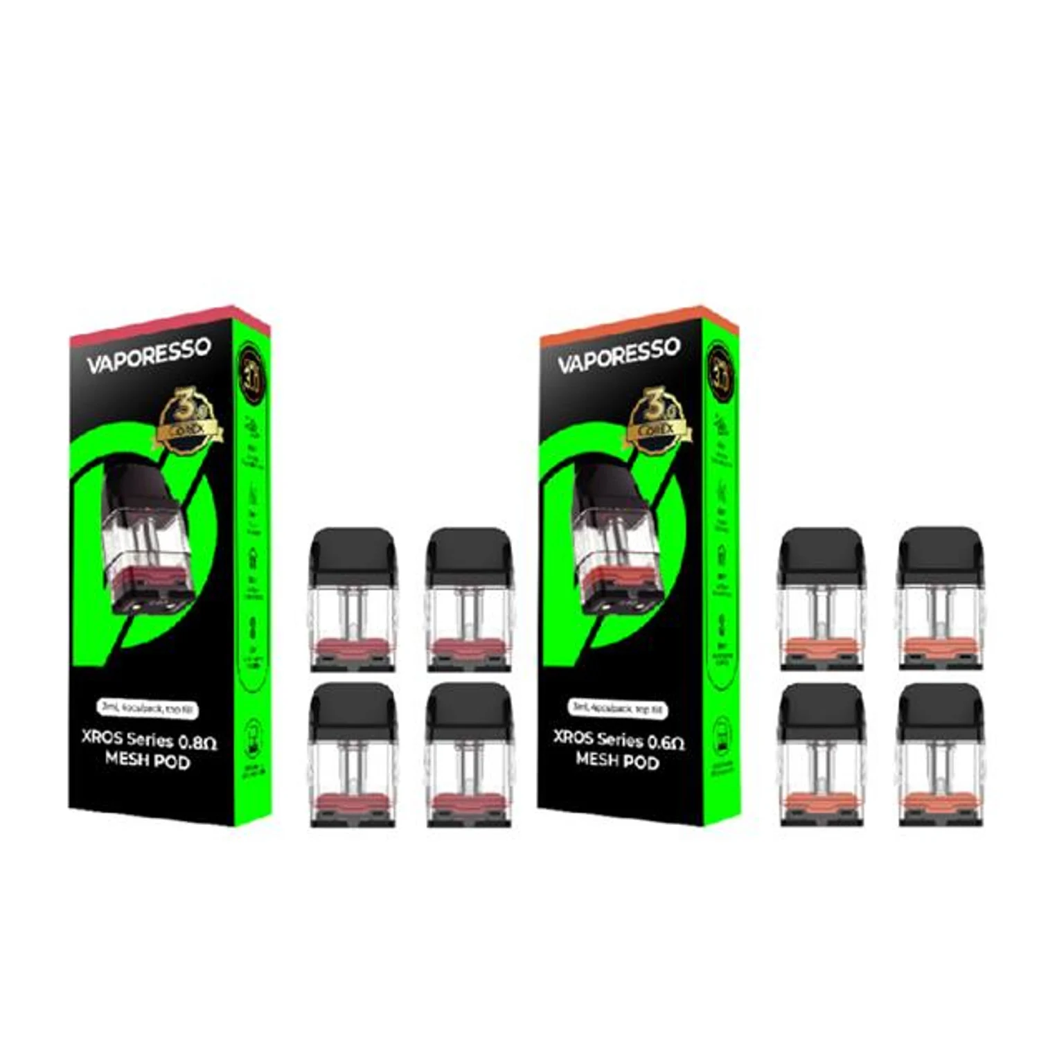 Vaporesso XROS COREX 3.0 Yedek Pod’lar (4’lü Paket)