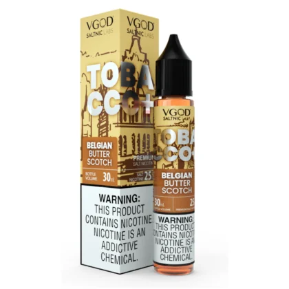 VGOD Tobacco Plus Belgian Butterscotch SaltNic E-Liquid