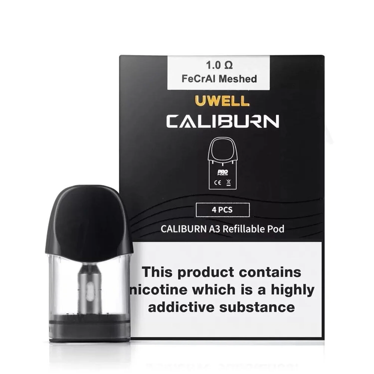 Uwell Caliburn A3/AK3/A3S 0.8/1.0 ohm Kartuş (4'lü Paket)