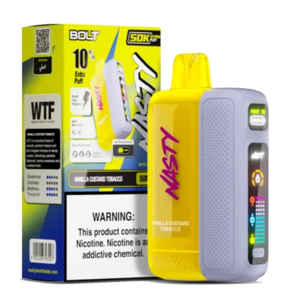 Nasty Bolt 50K Puffs Vanilla Custard Tobacco