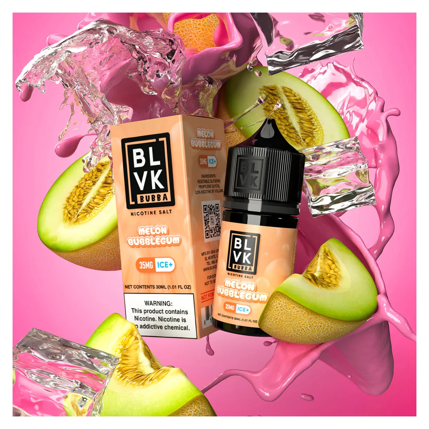 BLVK Melon Bubblegum 60 ML SALT