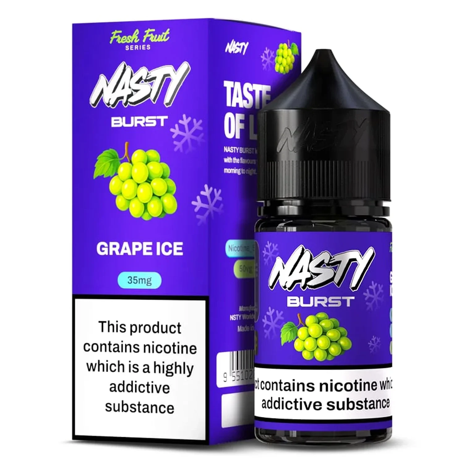 Nasty Burst Grape Ice Salt E-Liquid