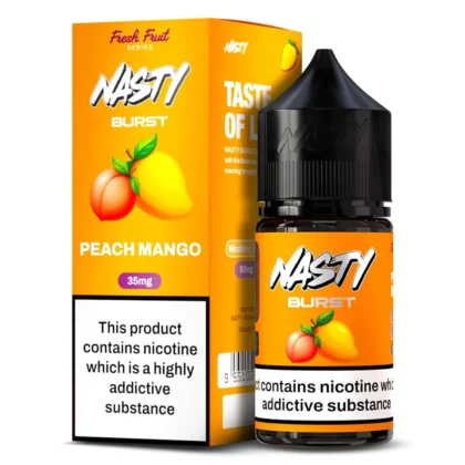 Nasty Burst Peach Mango Salt E-Liquid