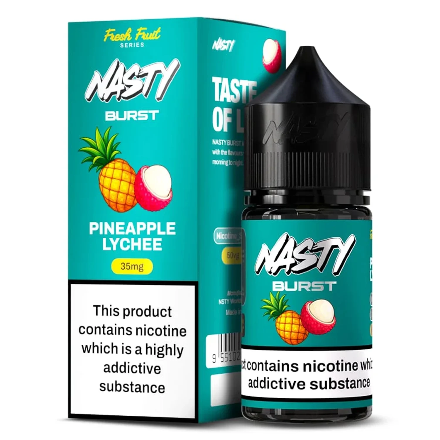 Nasty Burst Pineapple Lychee Salt E-Liquid