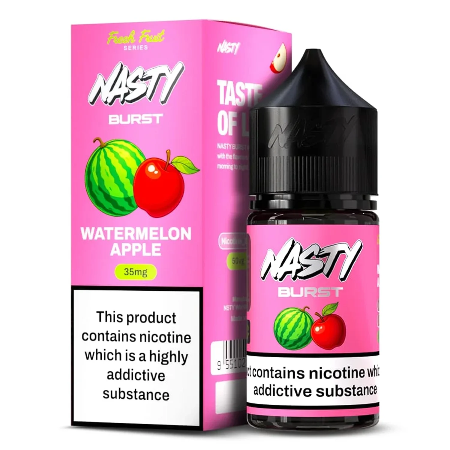 Nasty Burst Watermelon Apple Salt E-Liquid