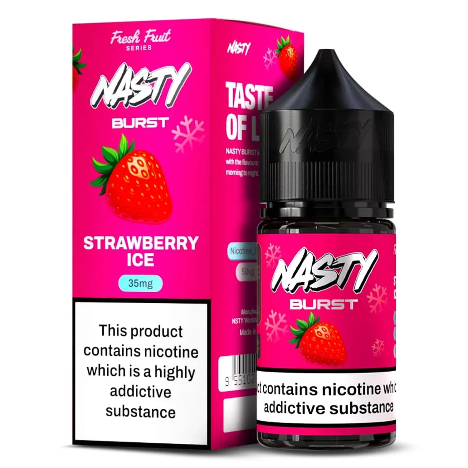 Nasty Burst Strawberry Ice Salt E-Liquid