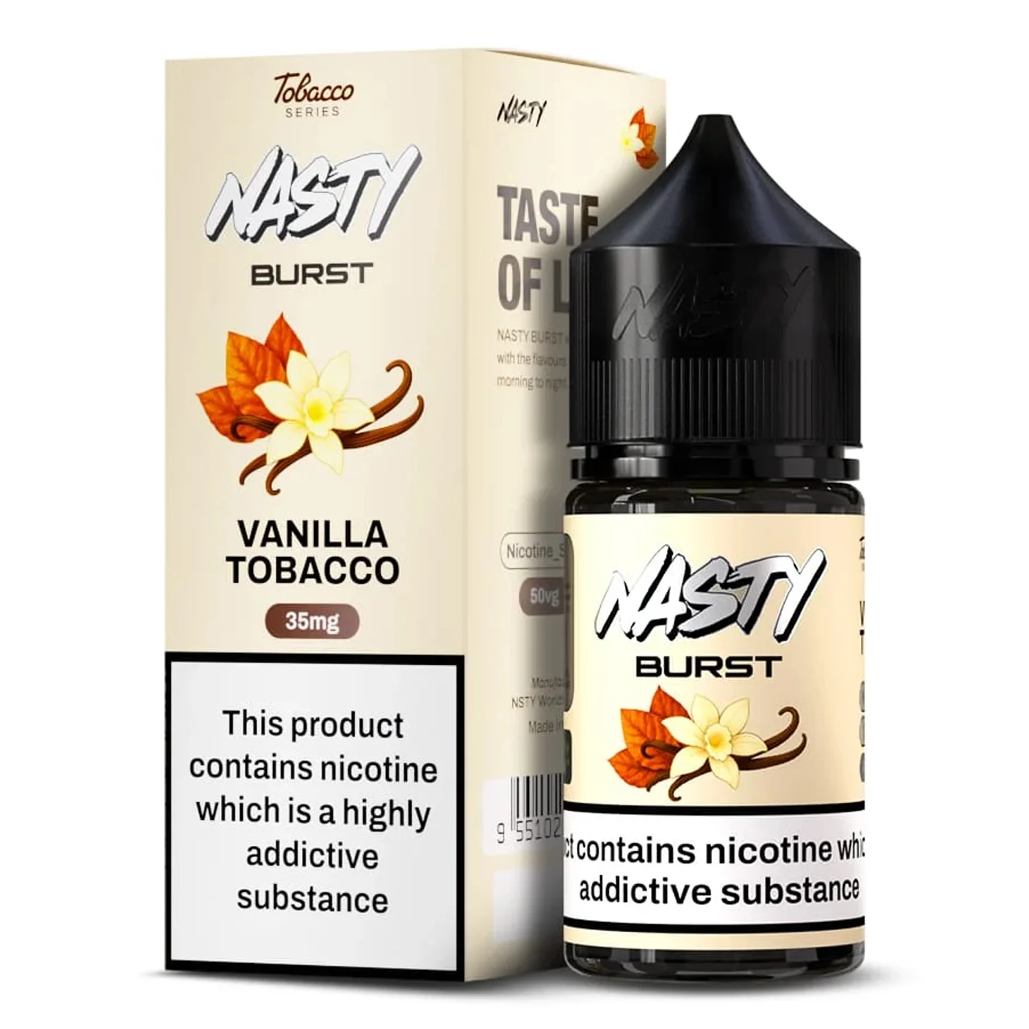 Nasty Burst Vanilla Tobacco Salt E-Liquid